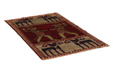 Gabbeh - Qashqai Persian Carpet 156x92 - Picture 1