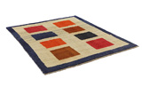 Gabbeh - Bakhtiari Persian Carpet 186x163 - Picture 1