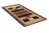 Gabbeh - Qashqai Persian Carpet 208x98 - Picture 1