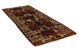 Bakhtiari - Qashqai Persian Carpet 359x138 - Picture 1