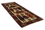 Bakhtiari - Qashqai Persian Carpet 388x130 - Picture 1