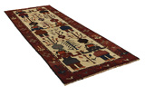 Bakhtiari - Qashqai Persian Carpet 389x139 - Picture 1