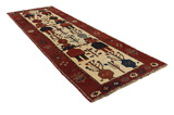 Bakhtiari - Qashqai Persian Carpet 393x135 - Picture 1