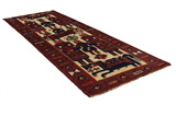 Bakhtiari - Qashqai Persian Carpet 382x148 - Picture 1