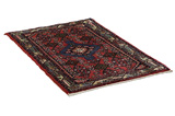 Enjelas - Hamadan Persian Carpet 92x63 - Picture 1
