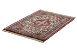 Enjelas - Hamadan Persian Carpet 90x66 - Picture 2