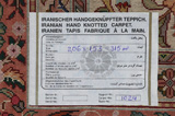 Tabriz Persian Carpet 206x153 - Picture 10