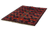 Gabbeh - Bakhtiari Persian Carpet 197x140 - Picture 2