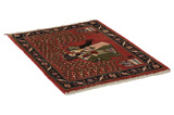 Bijar - Kurdi Persian Carpet 90x69 - Picture 1