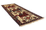 Bakhtiari - Qashqai Persian Carpet 403x143 - Picture 1